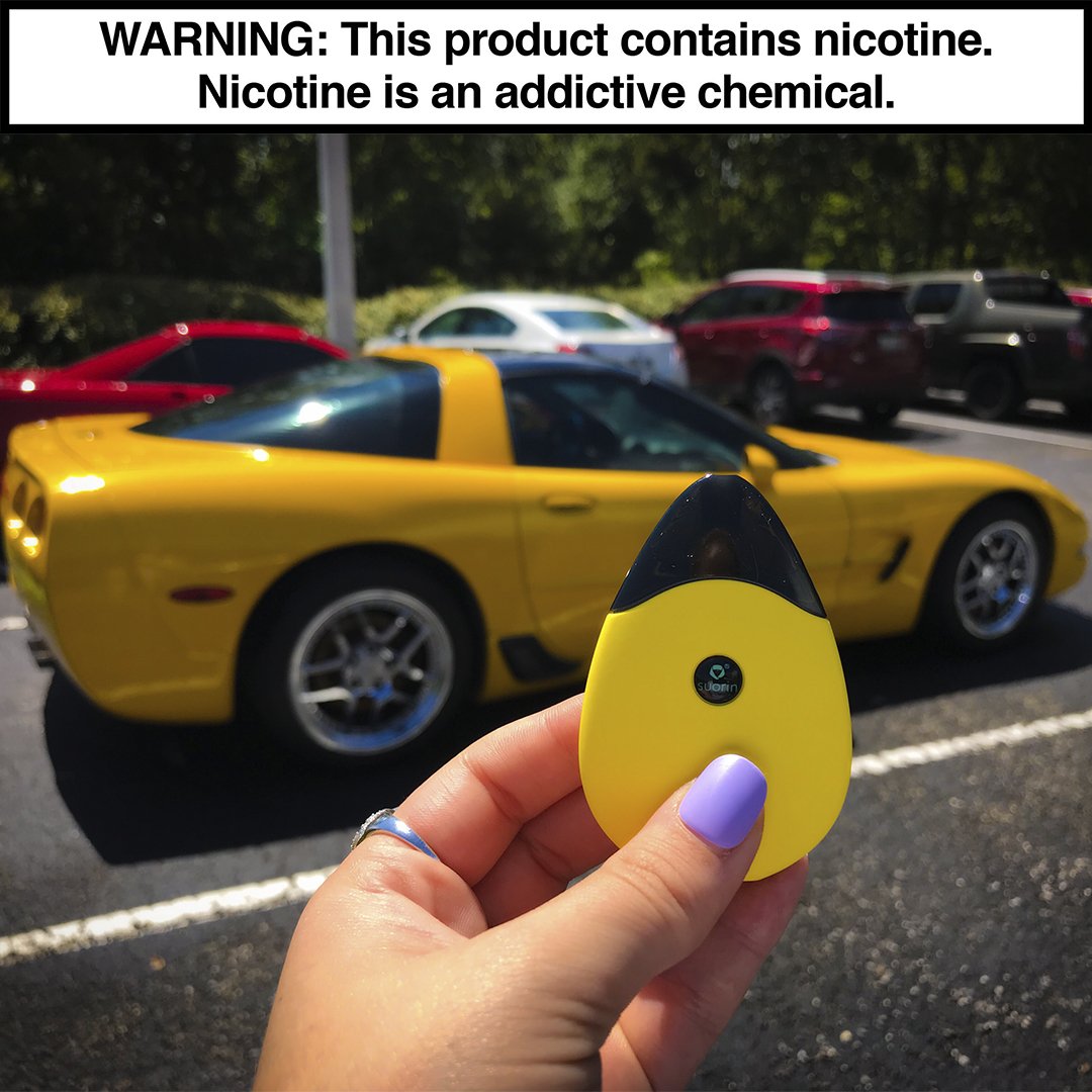 Sunday Funday! Comment your favorite Yellow emoji⚠️ #suorindrop #sundayfunday #carsandvape #corvette