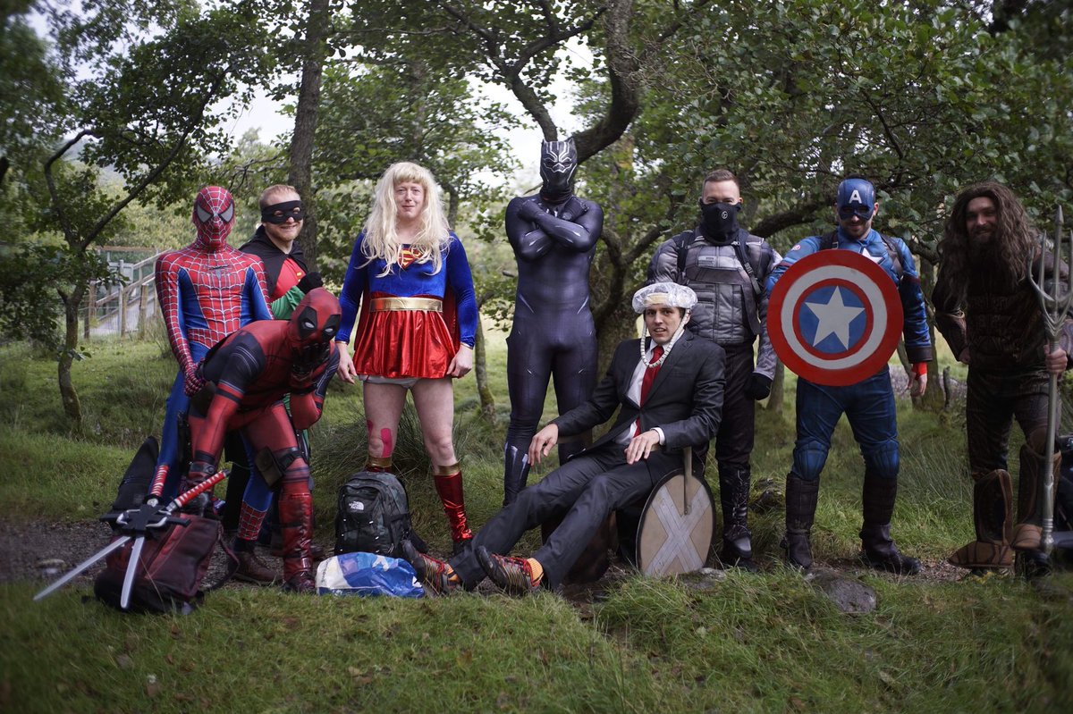 johnnyboy12706's tweet photo. Ben Nevis superhero climb smashed in 5hr 40 min for a great cause please retweet followers we need your support x #Marvel #Deadpool #BenNevis #FortWilliam #superheros #cosplay @JAAnderson92 @DucieBhoy https://t.co/2IjGtheE6v