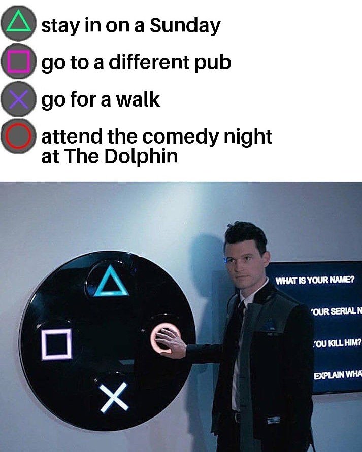 PMpromo_comedy's tweet photo. Free stand up comedy at The Dolphin tonight 

Arrive early to secure a seat 
.
.
.
#jokes #comedy #comedynights #comedian #comedians #standupcomedy #standup #thedolphin #southsea #portsmouth #oldportsmouth #meme #memes https://t.co/emvpCJBWHZ