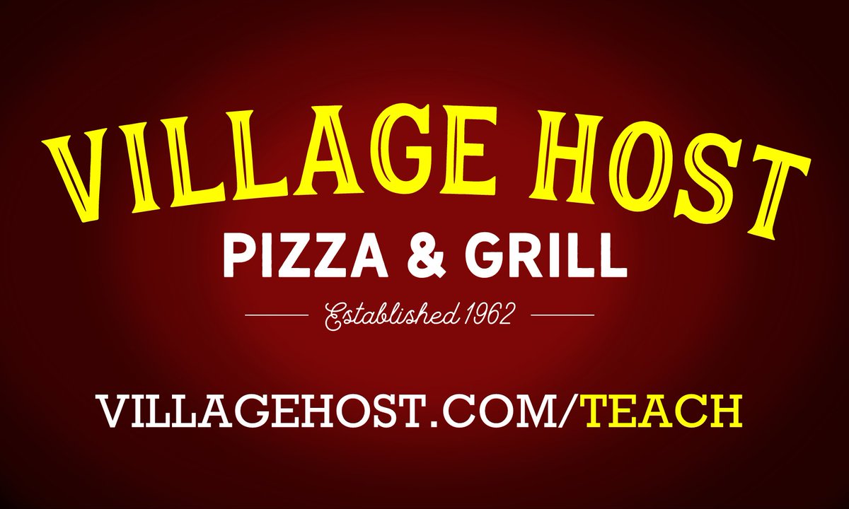 TeachBoosters's tweet photo. How about pizza for dinner tonight? When you order online at https://t.co/dprm0fRu2p and use the coupon code TEACH, Village Host will donate 15% of your order to Teach Boosters. https://t.co/293iNH70Yb