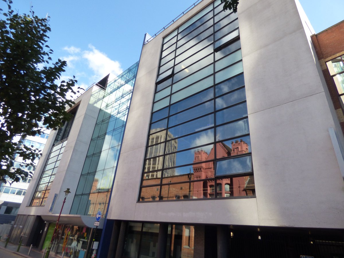 ellrbrown's tweet photo. #DanceExchange @brumhippodrome on Thorp Street in the Chinese Quarter. Looking new from this side. Reflections in the afternoon sunshine. @BirminghamWeAre @BhamUpdates @BrumHour @visit_bham https://t.co/tycKb0ngam