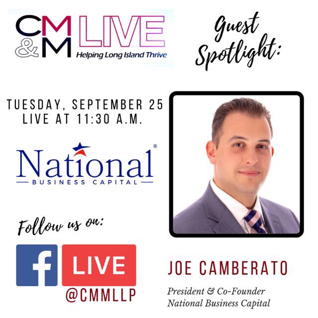 natbizcapital's tweet photo. ‼️ATTENTION #LongIsland business owners, do you want to learn about all the incredible resources right in our backyard to help grow your company? Join our President @GrowByJoe, for #CMMLive on Tues 9/25 at 11:30 a.m. 👉 https://t.co/MXO8StoSip to watch live! https://t.co/t8Y4FK4qDP