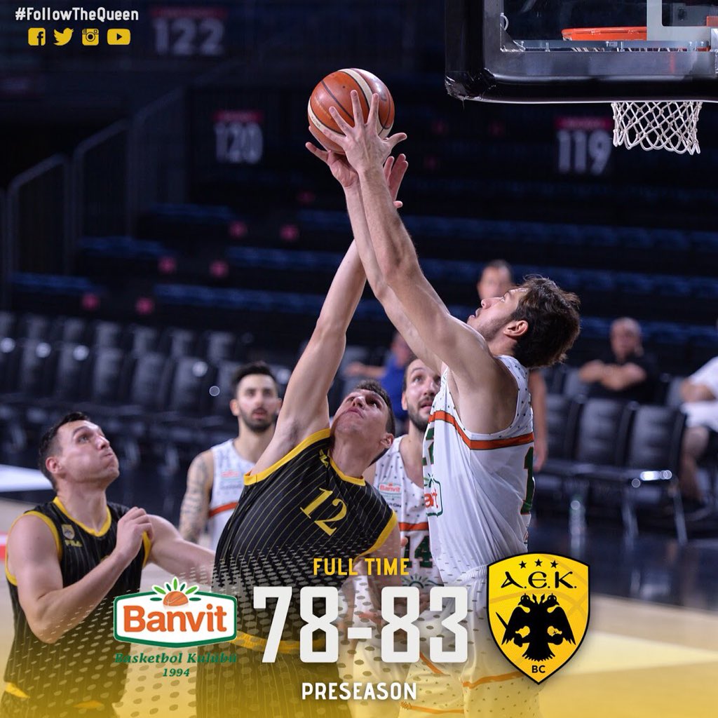 aekbcgr's tweet photo. Τελικό σκορ στην Πόλη! #AEKBC #PreSeason @BanvitBK https://t.co/CpGa5Z0fj8
