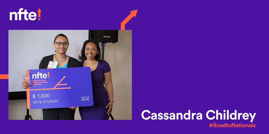 NFTE's tweet photo. Cassandra Childrey, a @NFTE_stl national finalist from McCluer North High School, is on the #RoadtoNationals! Her business: Flashing Hounds, retractable dog leashes with LED handles that glow for safety. #youthentrepreneur #NFTEStudent #NFTESchool #NFTEChallenge #CokeGivesBackNA https://t.co/3otY7ZSLMd
