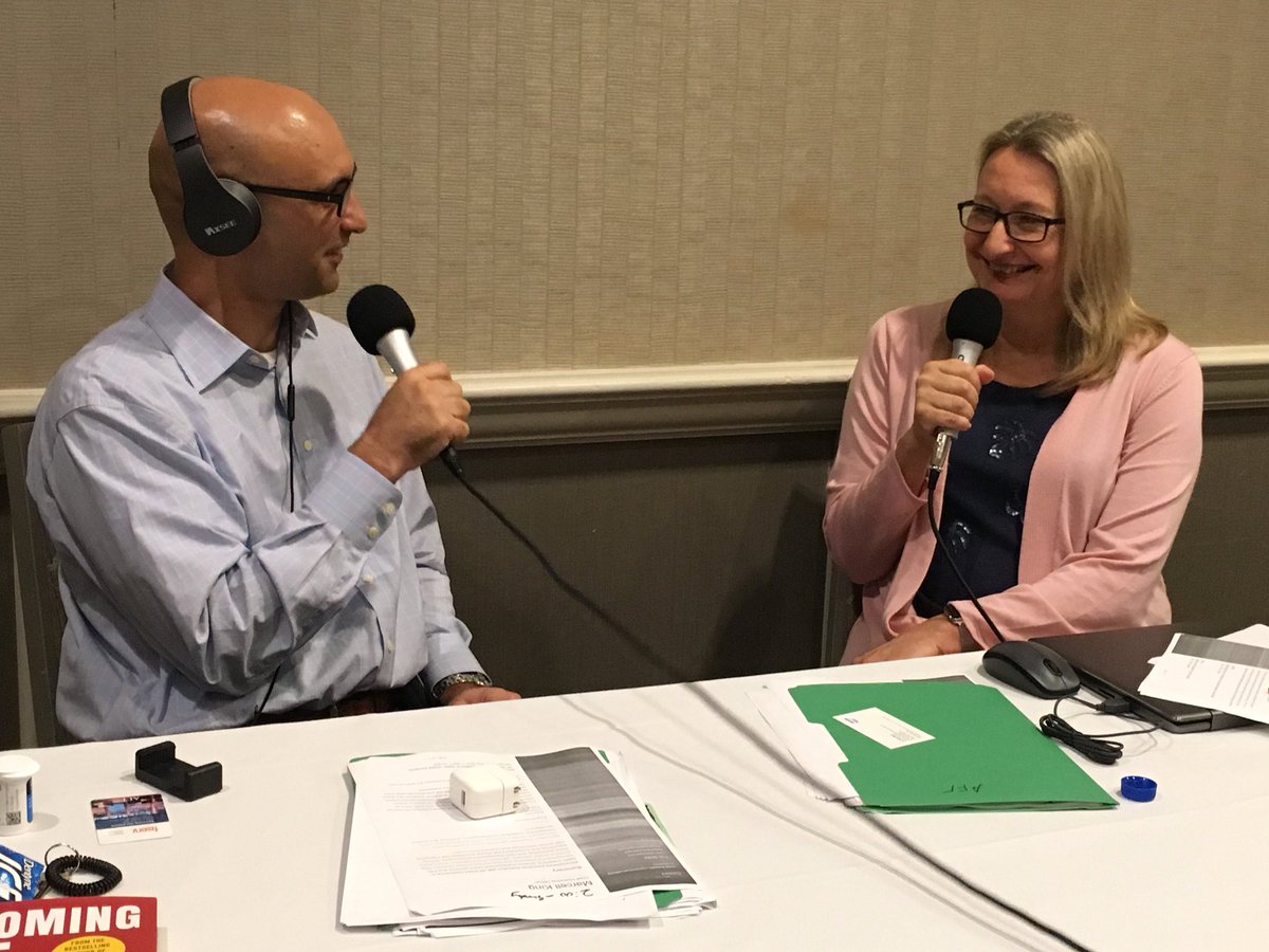 johnsiracusa's tweet photo. My interview today with @DrBettyMoon from @sap at #AFTFall 2018 VIA #BankOnItPodcast listen soon for her interview. https://t.co/7NjLcUU29g
