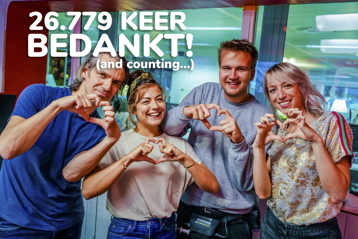 VTM's tweet photo. ONGELOFELIJK! 26.779 mensen lieten zich vandaag registreren als orgaandonor! 😳 Zo veel liefde voor jullie! ❤️ #makebelgiumgreatagain https://t.co/l6SOWfilSC