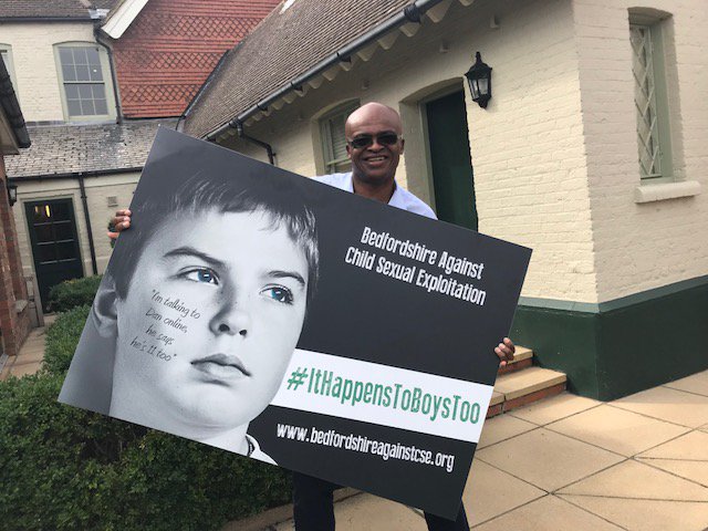 Olympian <a href="/krissakabusi/">Nze (QMSI) Kriss Kezie Akabusi (RAPTC) MBE MA OLY</a> and <a href="/AkabusiCompany/">The Akabusi Company</a> are supporting our #ItHappensToBoysToo campaign to raise awareness of child sexual exploitation #CSE goo.gl/XCpedr