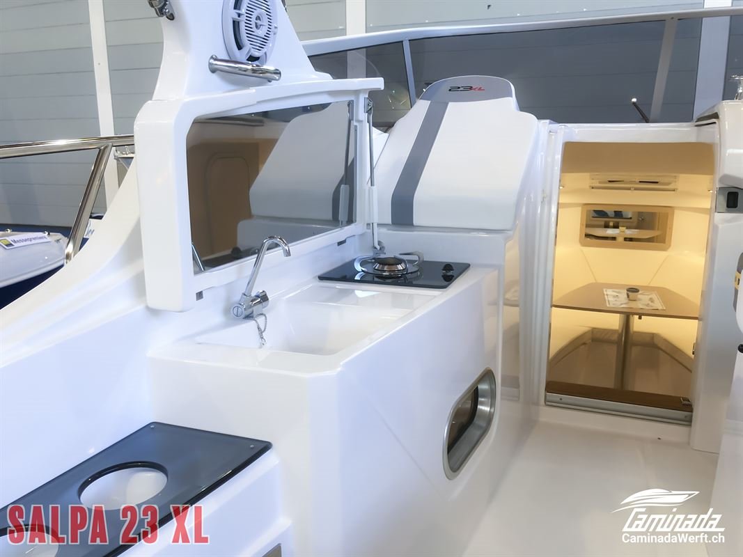 CaminadaWerft's tweet photo. Salpa Yacht 23 XL jetzt auf der #Interboot2018 besichtigen! #interboot #bodensee #friedrichshafen #bootsmesse #salpayachts #caminadawerft https://t.co/0QtZL3ouyW
