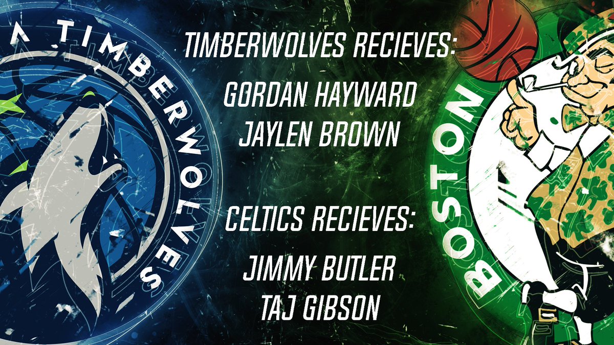 Danny Ainge "The Savage" might just do this trade. He can get Butler, keep Kyrie, add another expiring contract with Gibson, get off of a questionable Hayward contract and avoid paying Brown...🔥🔥🔥