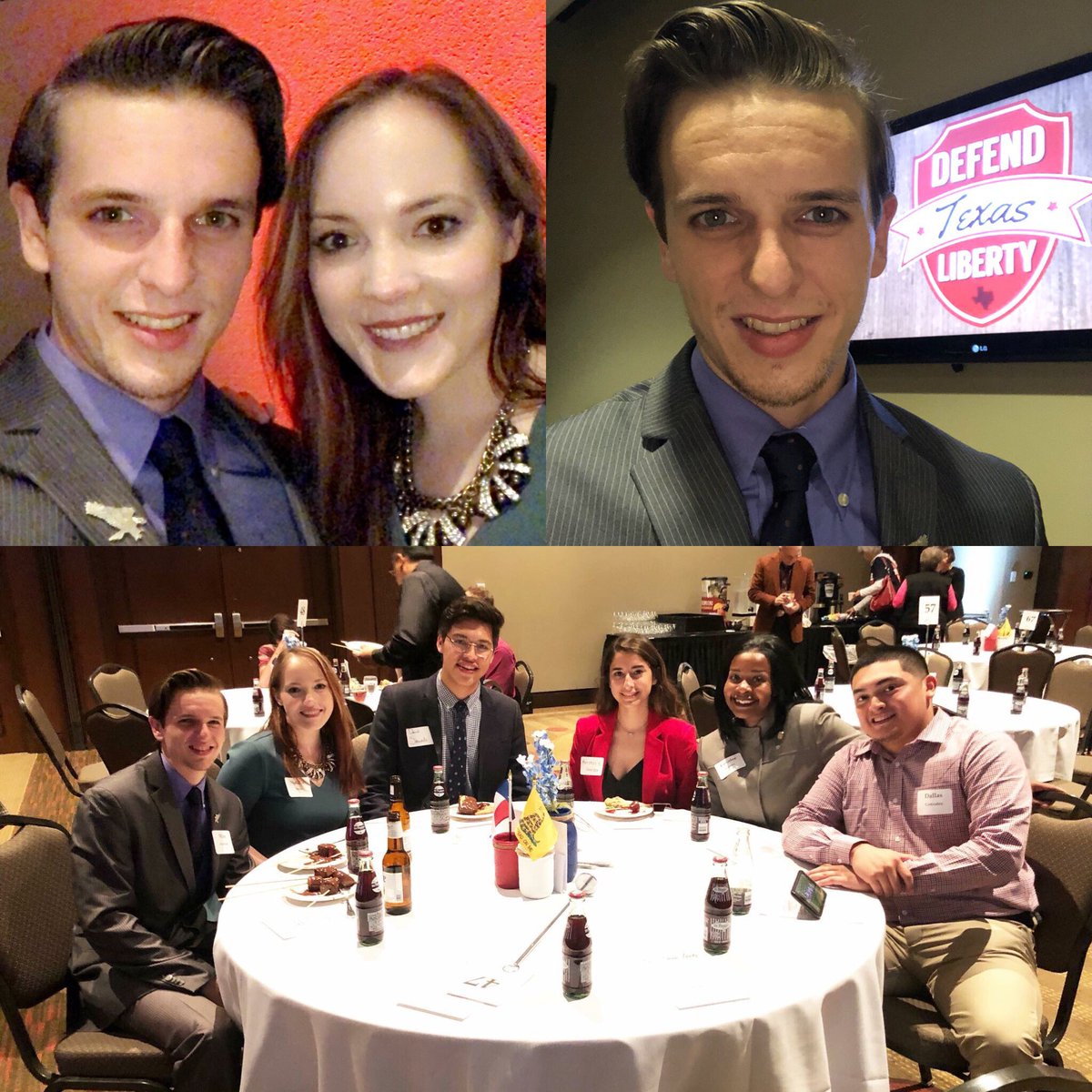 HarviiLee's tweet photo. I had a fantastic time last night with my wonderful girlfriend Natalie, some of the best Texas YALers around, and the rest of the Liberty Lovers I was able to meet and hear!
 
#DefendTexasLiberty #Freedom #Liberty #Libertarianism #conservative #VoteRed #LibertyRepublican https://t.co/U3UpECPTEn