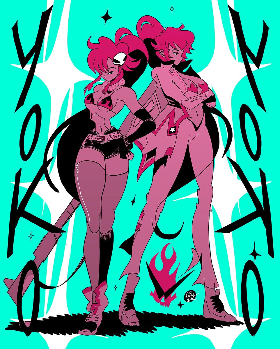 Double #YOKO from #GurrenLagann! One of my fav anime of all time! #Reyyytreon commission! (Patreon.com/reyyy)