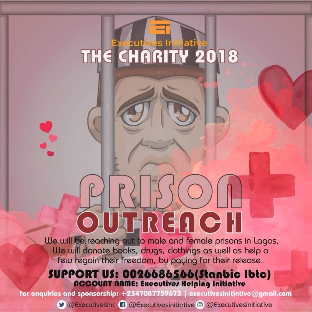 Iamafodam's tweet image. We @Executivesinc be reaching out to male and female prisons. #TheCharity2018