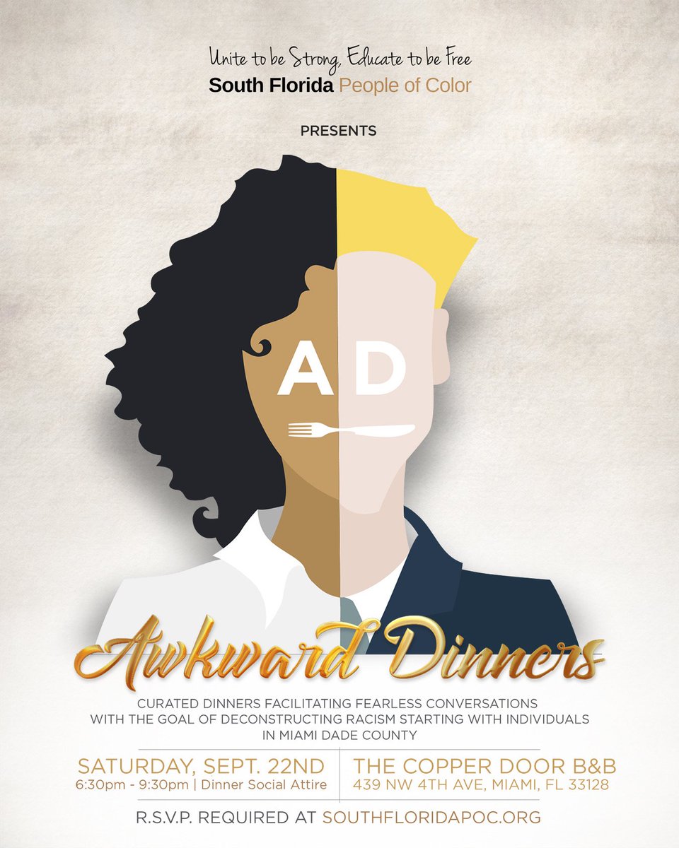 MiamiShoresPoC's tweet photo. Another successful #awkwarddinner ! Thx @copperdoorbnb for hosting #Southfloridapoc @philanthropymia Awkward but Vital! Pay Forward for more #awkwarddinner : https://t.co/9d6nZkDHAq https://t.co/2oD7cTDAdR