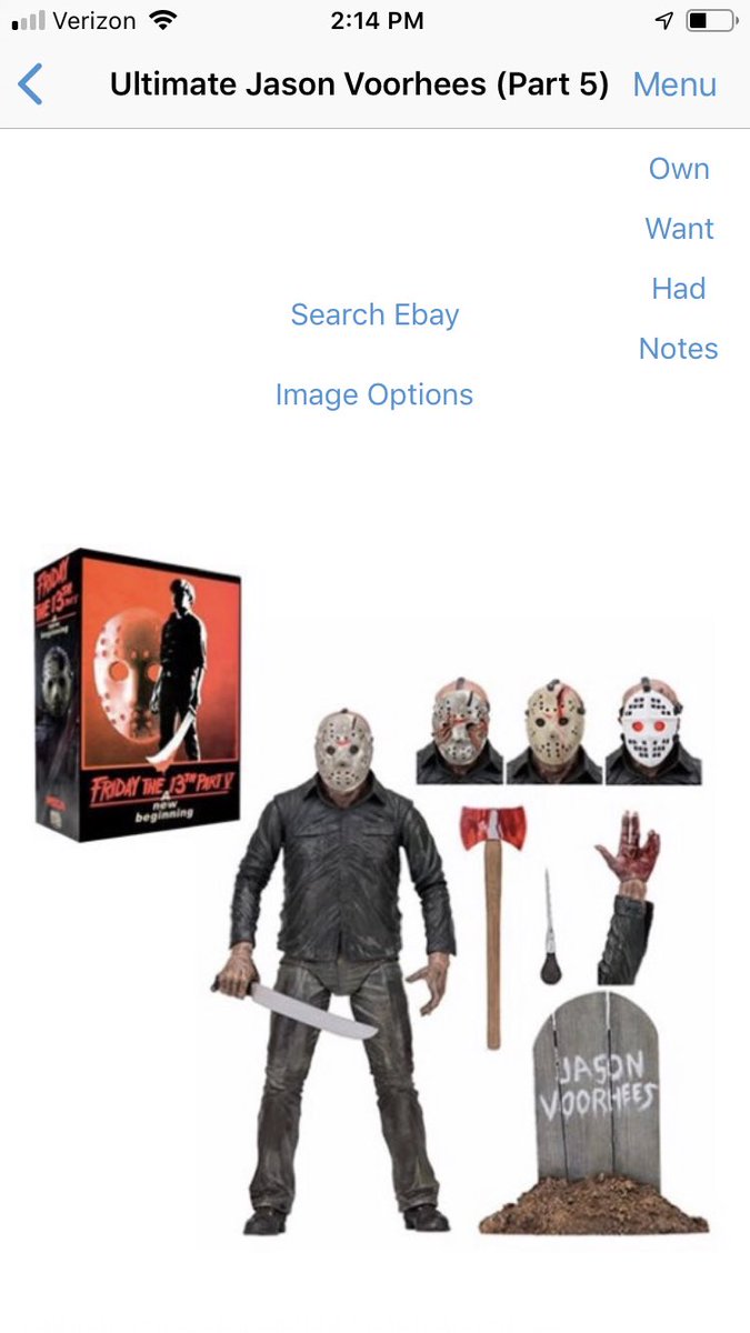 toycollectorapp's tweet photo. Thanks to some gentle nudging by @mrfrights the new #JasonVoorhees from @NECA_TOYS is live in #ToyCollectorApp https://t.co/cM7400mfh9 https://t.co/LJSxjXoLP6