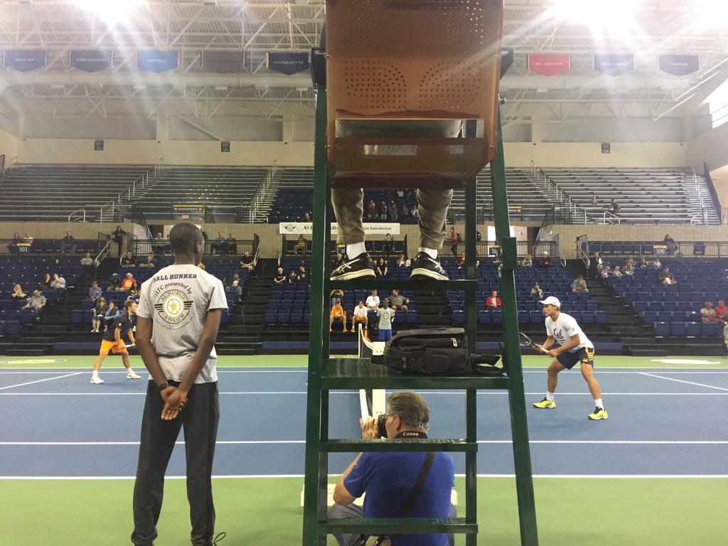 We are live with Men’s doubles.. <a href="/CalMensTennis/">Cal Men's Tennis</a> v. <a href="/Vol_Tennis/">Tennessee Tennis</a> . 

Follow Stats at Tennis Ticker or live stream the match at:

facebook.com/MilwaukeeTenni…

<a href="/ITA_Tennis/">ITA</a>