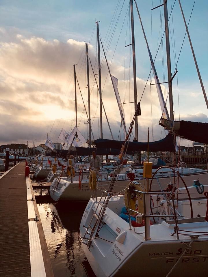 The <a href="/SunsailUK/">Sunsail UK</a> <a href="/SunsailEvents/">Sunsail Events</a> fleet looking beautiful in @MDLOceanVillage  for the start of @TheYachtMarket <a href="/SotonBoatShow/">Southampton International Boat Show</a> #Regatta 

#TYMSBS18 #sailing