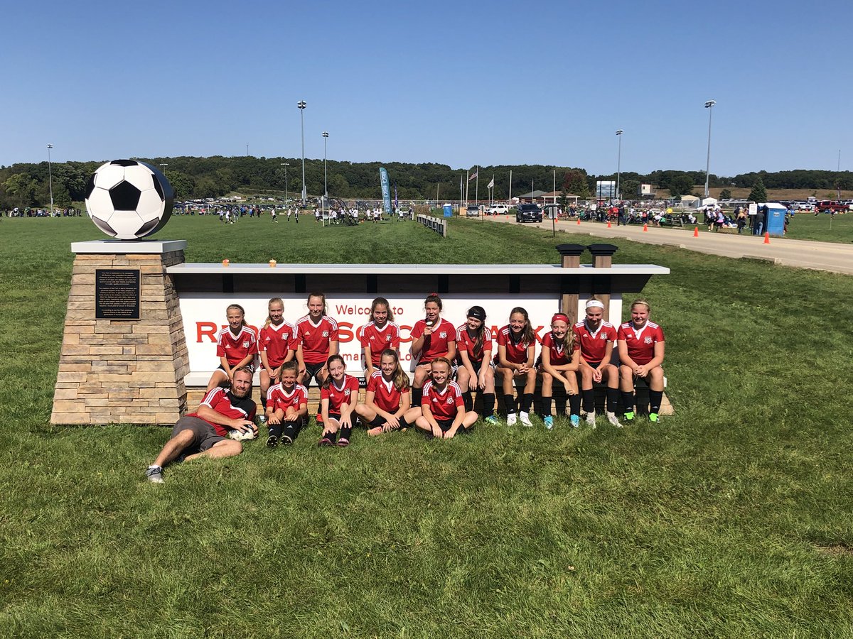 MrsWard04's tweet photo. These girls are headed to the ship!! Great job Red Army! We are so proud of you!! #ToeBash #Championship ⚽️ https://t.co/DLtQj6QAgd