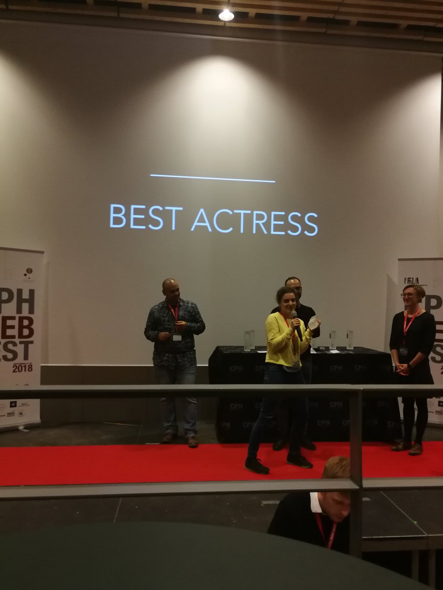 WWWebserie's tweet photo. And the Best Actress Award at the 1st edition of the #CPHWEBFEST goes to #JulieBrochorstAndersen of #Vitasminde!
@EmergingSeries @WebVeeGuide https://t.co/aqxma1BTMW