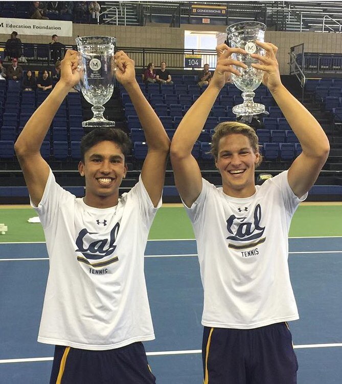Congrats to <a href="/CalMensTennis/">Cal Men's Tennis</a> on winning our MTC doubles championship. <a href="/ITA_Tennis/">ITA</a>