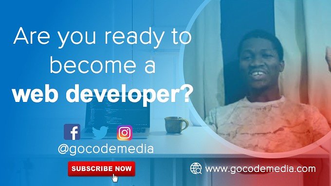 GoCodeMedia's tweet image. Are you ready to become a web developer?
Check out this amazing vlog from GoCode Media.

Watch @

youtube.com/watch?v=eNR_Jr…

#Developercorner
#GoCodemedia
#Webdevelopment