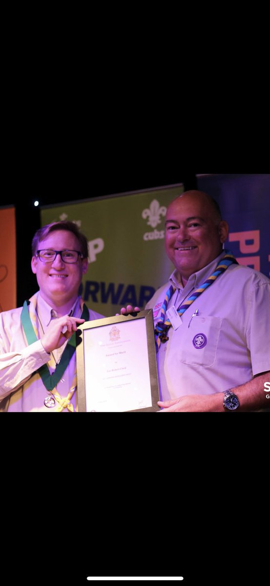 TerryTpk11's tweet photo. A pleasure presenting he amazing CC Lee Clark with his Award of Merit at yesterday’s County Gathering, #SkillsForLife https://t.co/CyNPSPdCmB