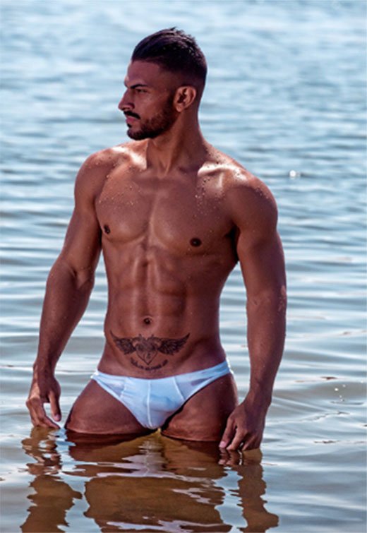 guys in white speedos