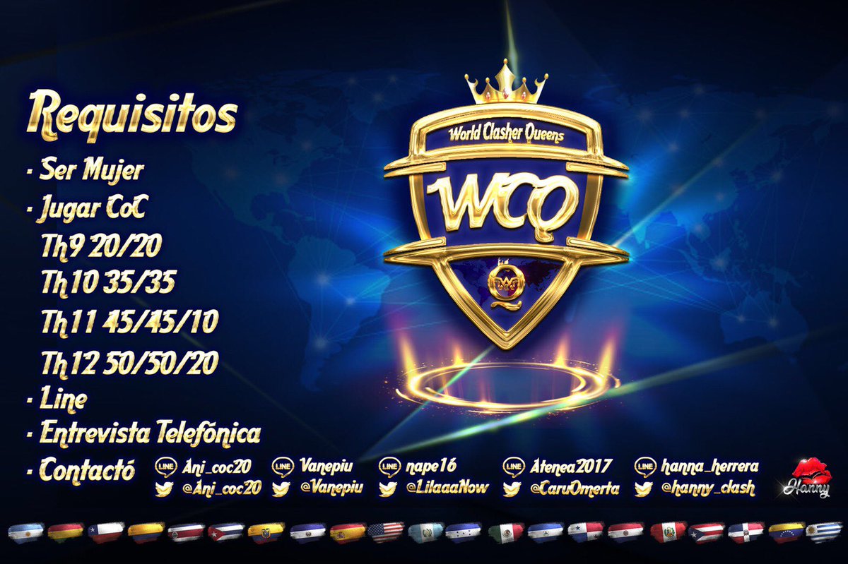 Seguimos reclutando👸‼️
Si te interesa y cumples los requisitos puedes comunicarte mandando DM 💌 a  este twitter o a cualquiera de las organizadoras, o vía Line a los contactos de abajo👇❤️
Les agradecemos los ❤️ y Rts 🔥🎉