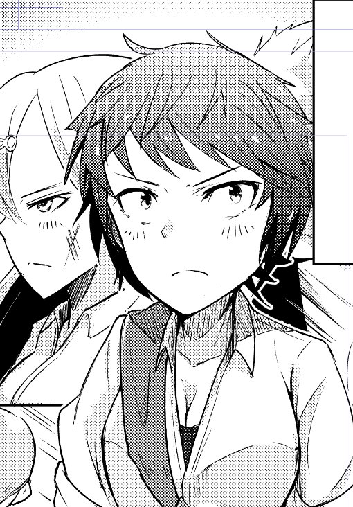 練習を兼ねて短編漫画描いてる 