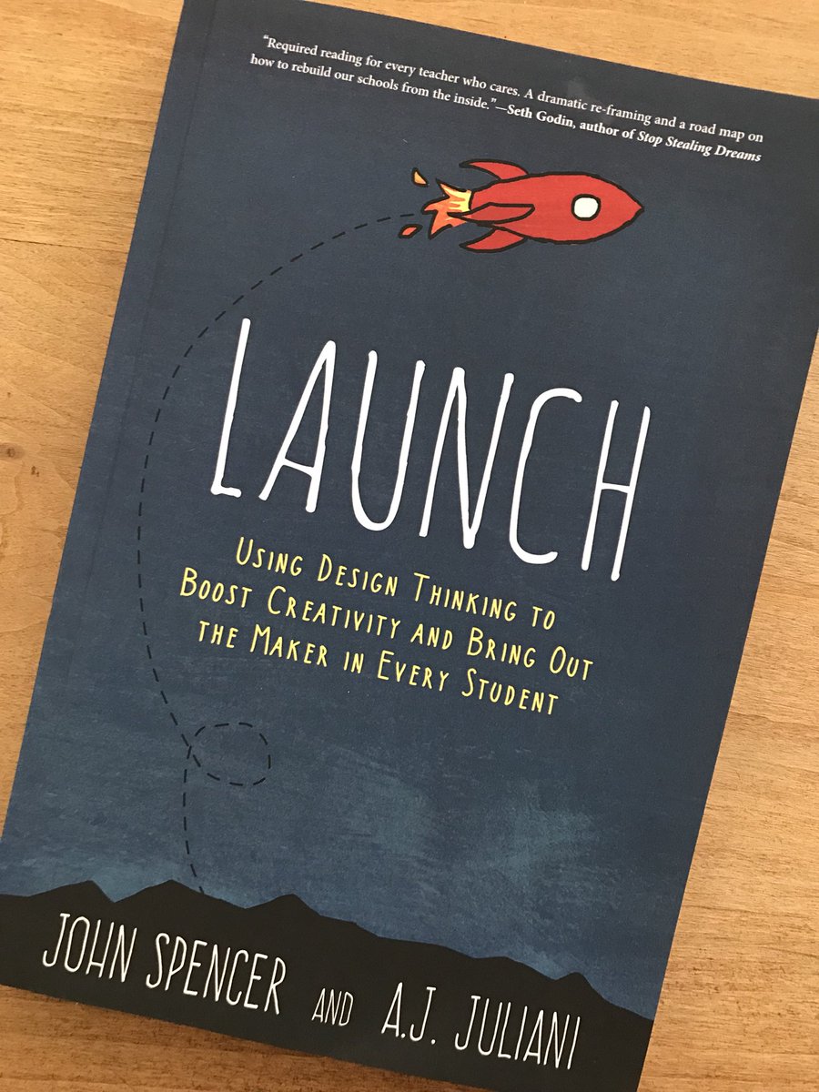 Reading LAUNCH on this lovely Sunday afternoon to get my creative classroom ideas flowing! #creativeclassrooms #designthinking #launch #boostcreativity