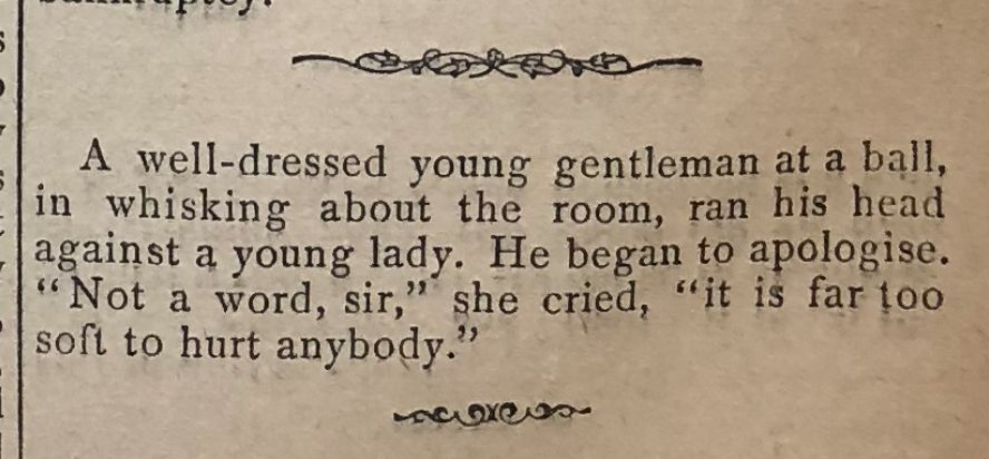 I still can't bring myself to let this thread die. Another delicious put-down from a witty Victorian lady! - Rare Bits (1882)