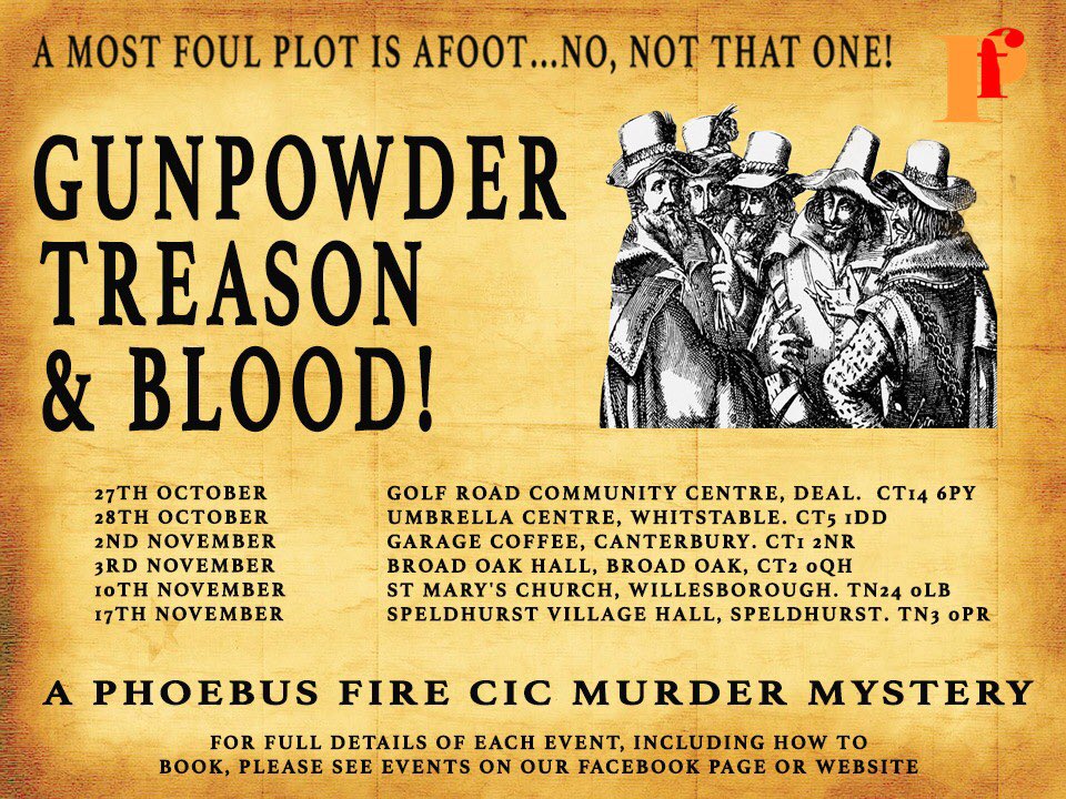PhoebusFire's tweet photo. #MurderMystery #fundraising #theatre #kent https://t.co/fblzgPNwWJ
