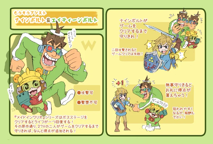 メイワリメンバーの妄想アシストその3です
ナインボルト組とルールーちゃん
妄想するだけならタダってやつやで・・・へへへ
#スマブラ
#メイドインワリオ 