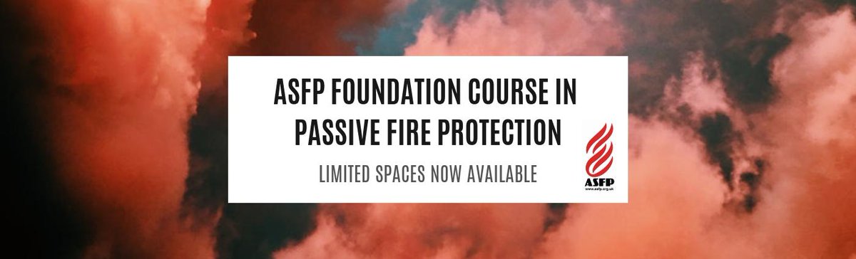 ASFP (@asfpuk) on Twitter photo ASFP are pleased to announce the first Level 2 Passive Fire Protection foundation courses, located in Leeds and Watford. For course details and prices, please refer to our website: lnkd.in/gBtXm_N To apply for a place on the course please email training@asfp.org.uk ASFP are pleased to announce the first Level 2 Passive Fire Protection foundation courses, located in Leeds and Watford. For course details and prices, please refer to our website: lnkd.in/gBtXm_N To apply for a place on the course please email training@asfp.org.uk