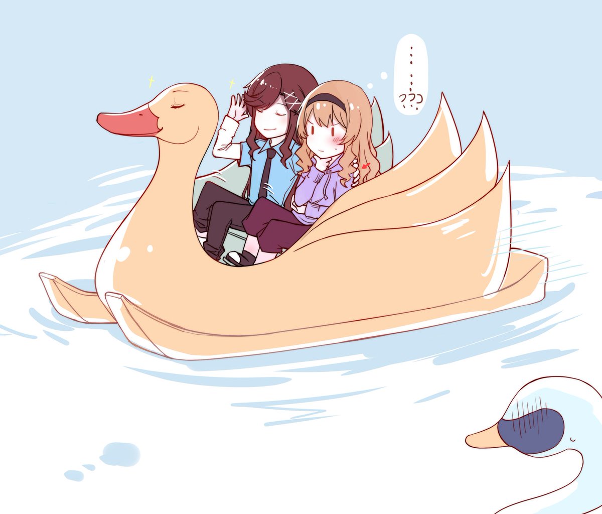 「…(( 」|鲜鱼。のイラスト