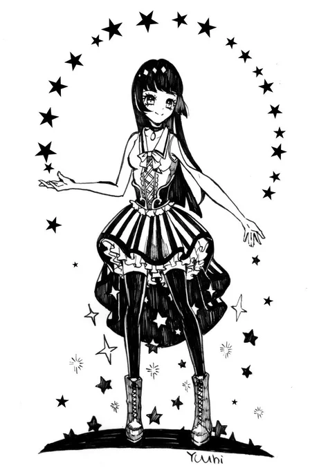 星空ドレス
#Inktober #Inktober2018 