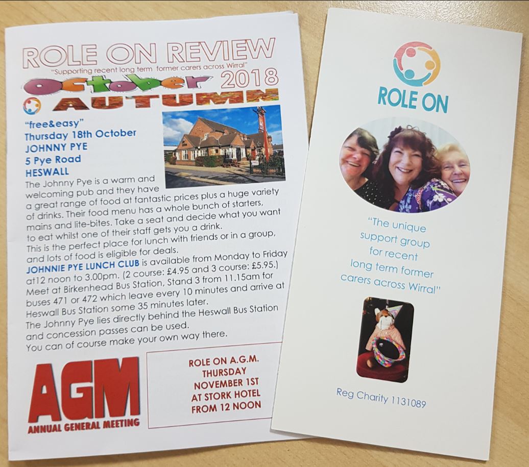 ConnectUsINW's tweet photo. ROLE ON is a membership led mutual self support group, providing a unique service for recent long term former carers across the Wirral.
For further information or if you have some spare time to volunteer, please call 0776 664 8941... @ROLEONWIRRAL https://t.co/Zwrl9auVUs