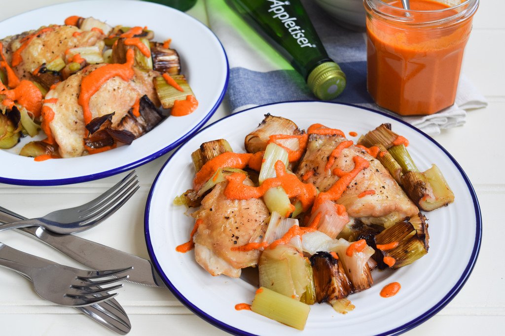 Appletiser UK (@appletiseruk) on Twitter photo Sometimes we need food to brighten those darker October days. This Chicken Thighs with Roasted Leeks and Romesco Sauce recipe from <a href="/makingmewonder/">Rachel Phipps</a> will add a brightness to your day, especially when served with a chilled glass of Appletiser. #PerfectPairing bit.ly/2PmmYA3 Sometimes we need food to brighten those darker October days. This Chicken Thighs with Roasted Leeks and Romesco Sauce recipe from <a href="/makingmewonder/">Rachel Phipps</a> will add a brightness to your day, especially when served with a chilled glass of Appletiser. #PerfectPairing bit.ly/2PmmYA3