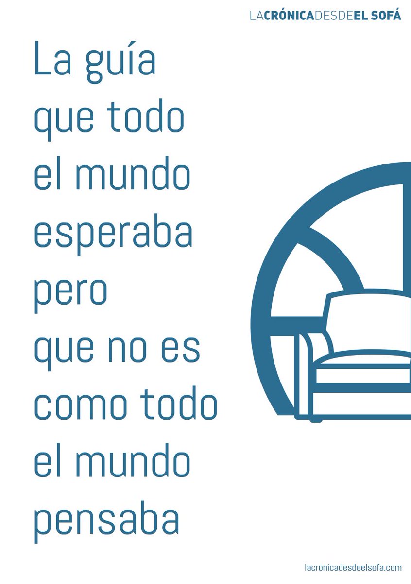 cronicasofa's tweet image. He llegado el momento, presentamos La guía que todo el mundo esperaba pero que no es como todo el mundo pensaba, ya disponible para descargar &amp;gt; lacronicadesdeelsofa.com/2018/10/08/la-…