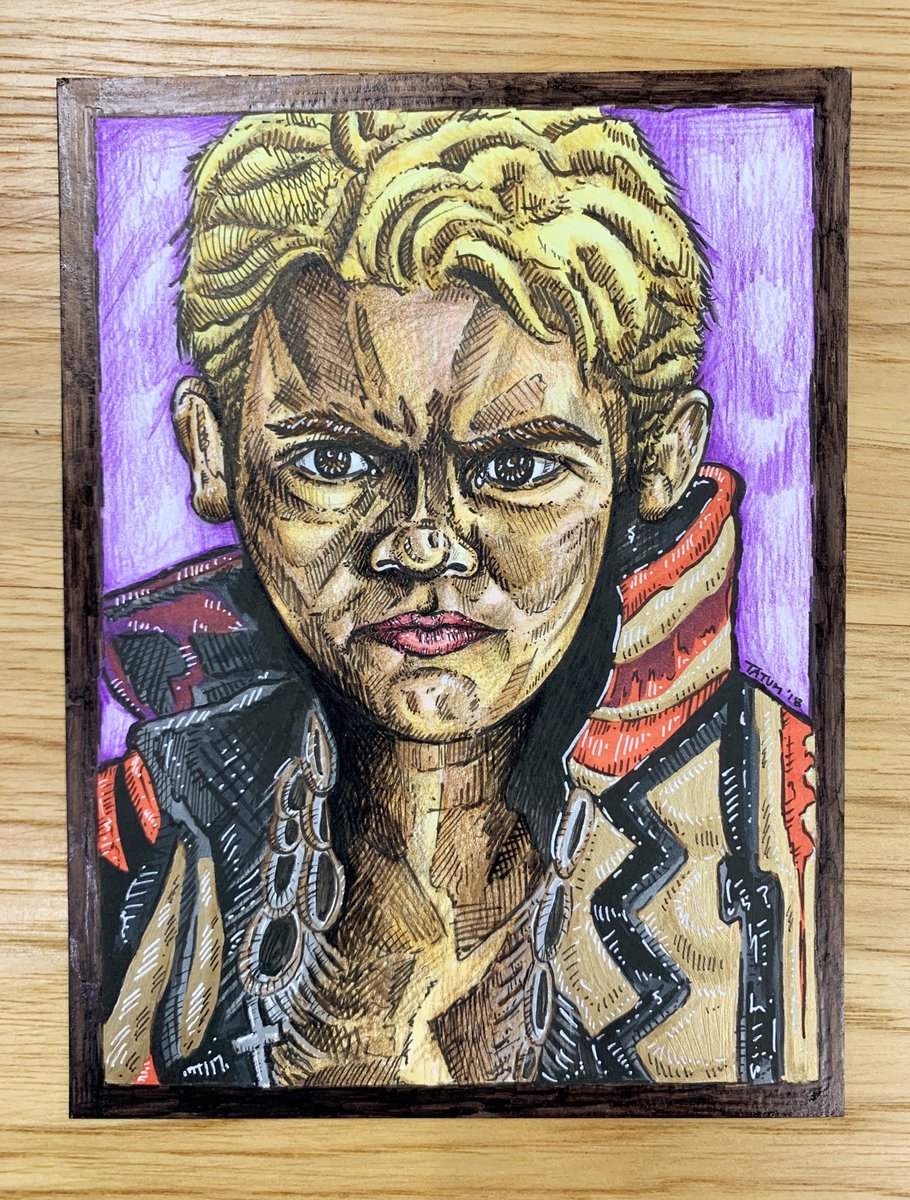 PaxtonTatum's tweet photo. Back to the #drawing table & happy to continue #design100 series feat @njpwglobal @rainmakerXokada
#wrestling #njpw #illustration #portrait #art #ArtistOnTwitter
#copicmarkers #prismacolor #tombow https://t.co/3r9KVaq9wv