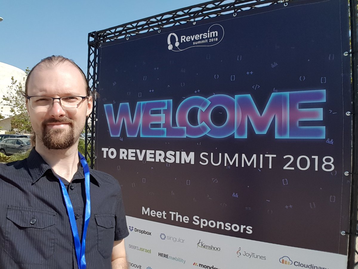 MShalyt's tweet photo. Had a blast giving a talk @Reversim2018 - you should too! https://t.co/ihbl7e6QRa