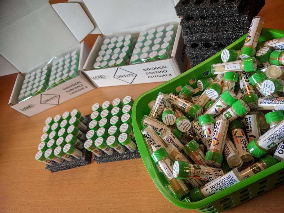 LabTIE_NemaSync's tweet photo. Preparing our Freeze-dried OP50 for shipment!
Simple. Convenient. Reliable.
https://t.co/MaPAR0oO3A
#OP50 #celegans #reducecontamination #consistency #readytouse #wormfood #ecoli #highquality #Liquidcultures #microfluidics https://t.co/muEUa1lgUv