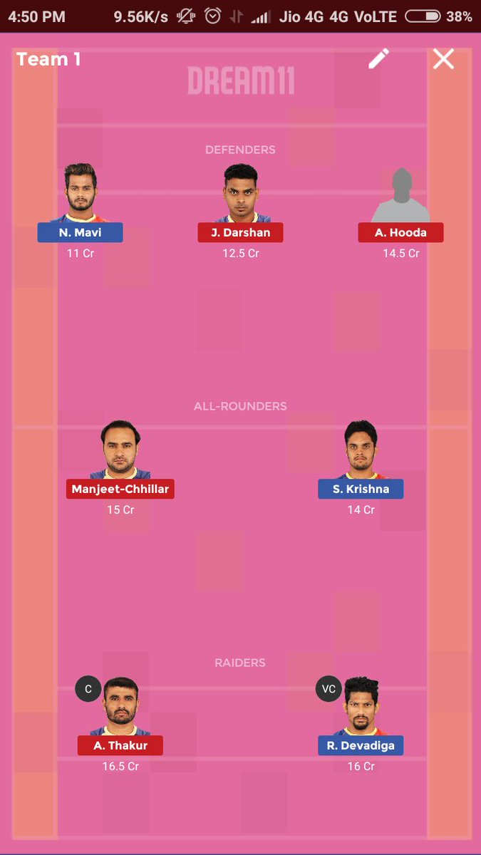 Scripted_hu's tweet photo. Kabaddi teams for both the matches
Upto 4 members
If any changes I will update before deadline
#Dream11 #PAKvAUS #PKL6 #ProkabaddiLeague #PUNvHAR #UPvTAM #INDvWI #IndianAirForce https://t.co/Lx5pZ3VyWL