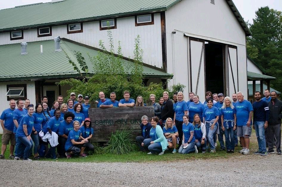 la_petite_fee_'s tweet photo. We did a thing. :) #volunteering #bigbrothersbigsisters #campotyokwa #stateautoinsurance #oneteamonegoal @StateAuto https://t.co/c608or2aka