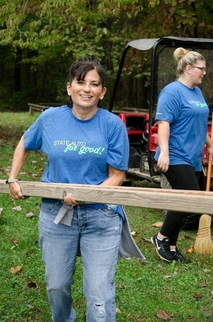 We did a thing. :) #volunteering #bigbrothersbigsisters #campotyokwa #stateautoinsurance #oneteamonegoal <a href="/StateAuto/">State Auto Insurance</a>