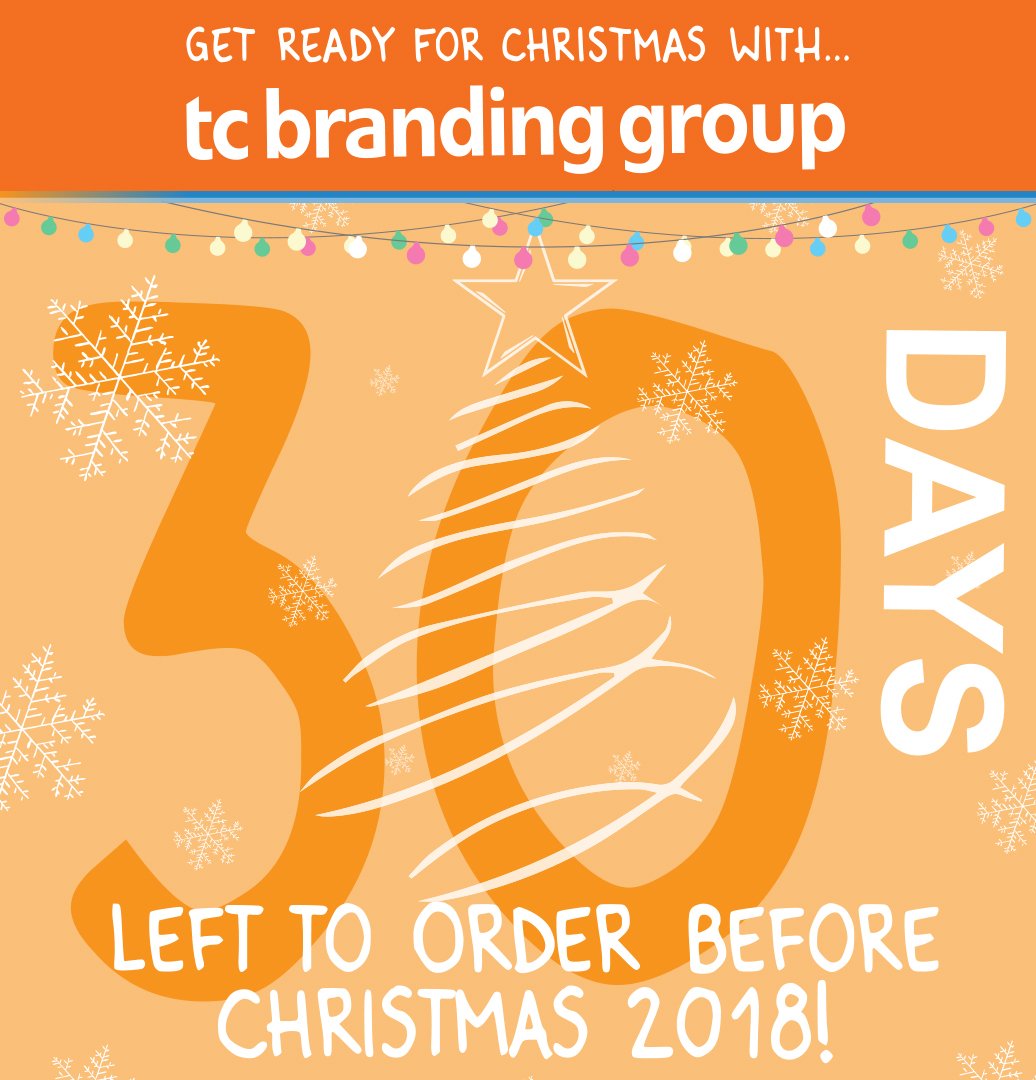Time hurtles by when you’re having fun 😎  – so just a gentle reminder that for most products there are ONLY up to 30 DAYS left to place your orders in time for pre-Christmas delivery! #christmasgifts #brandedgifts #brandedmerchandise #promotionalproducts #christmasorders