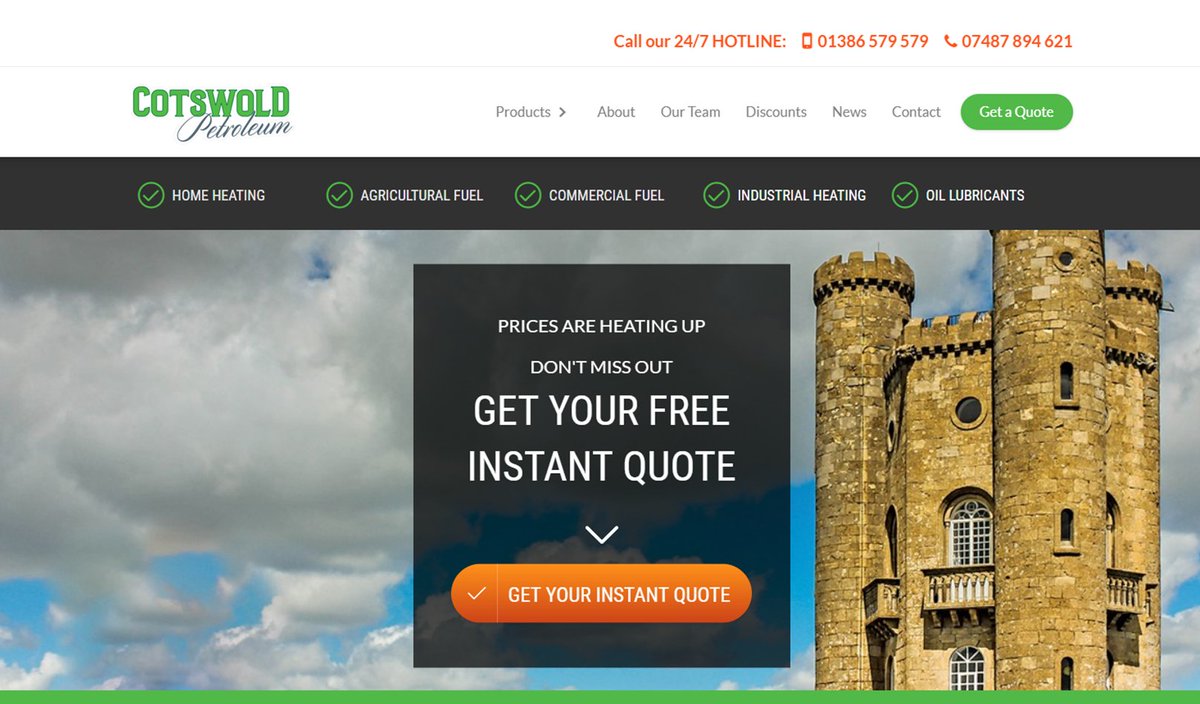 ECOM_SILVER's tweet photo. Another happy customer!
We recently had the pleasure of working with Cotswold Petroleum - UK’s most trusted petroleum and home heating oil supplier.
We designed, developed and launched their new #website. #wholesale #retail #ecommerce @SpringAutFair  https://t.co/K4GWK39lIv https://t.co/28dxjyo4ub