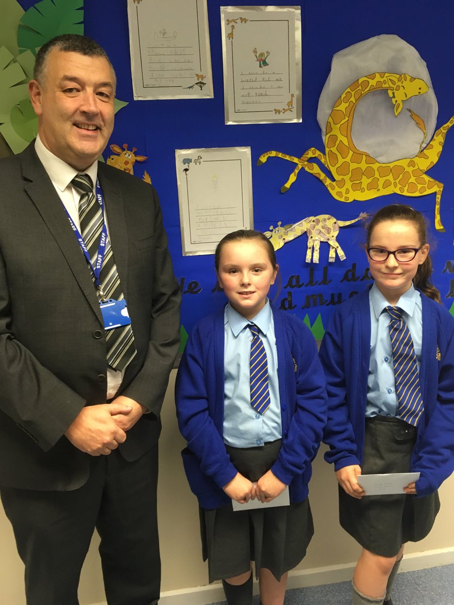 ssppcps's tweet photo. Well done to two of our pupils who attended @All_Saints_CHS open evening in September - and won £25 Liverpool one vouchers! Mr McGuinness came into school to present the prices! #SsppGo #ClassHoward #ClassClitherow https://t.co/ORUUojxkxY