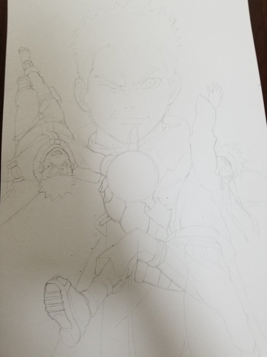 kaichan_114514's tweet photo. 下描き終わったあ https://t.co/185JRR4XGl