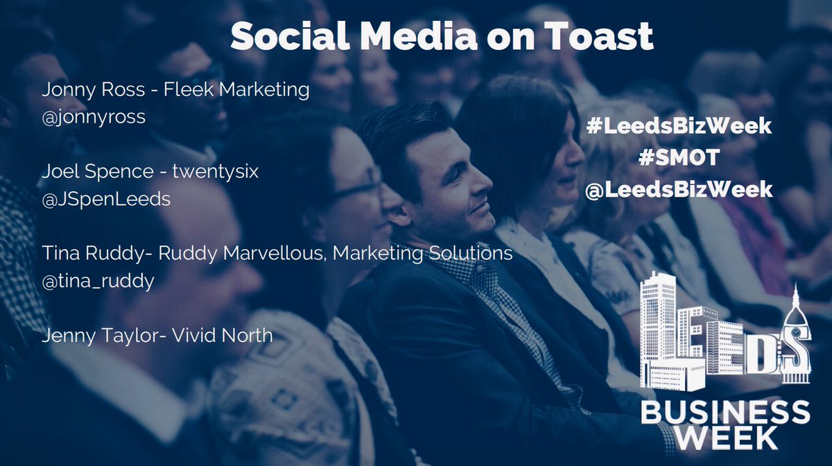 jonnyross's tweet image. Looking forward to chairing the #SMOT panel for #LeedsBizWeek at @Everymancinema with @tina_ruddy @JSpenLeeds and Jenny Taylor! @LeedsBizWeek