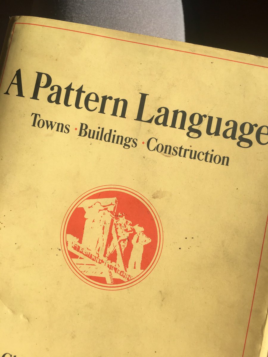 katska's tweet image. Funny the things you find in a yoga studio #smallservices #humanegovernment #apatternlanguage #classictexts